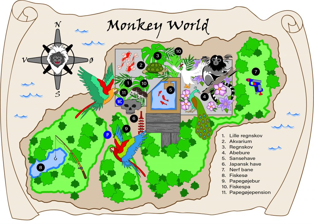  Institutioner, børnehaver, Monkey World